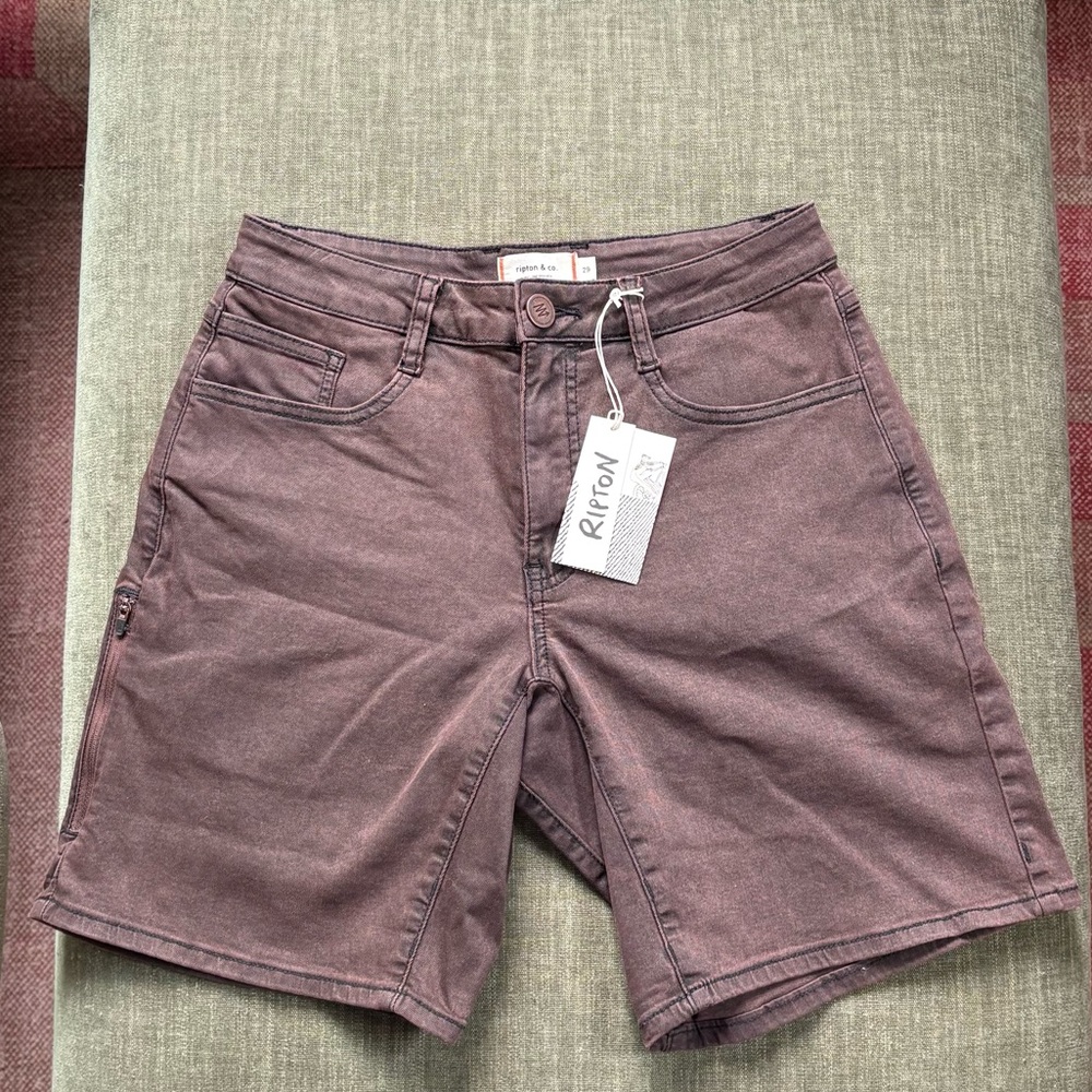 Men's Brown Twill Shorts